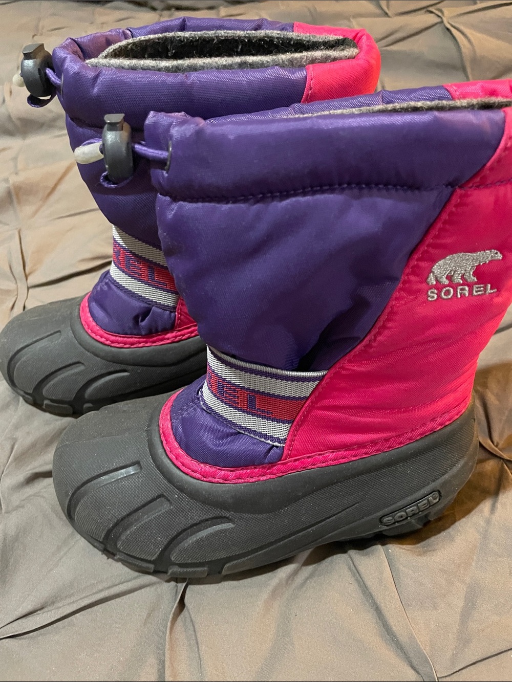 Sorel Kids Winter Boots with Logo Label